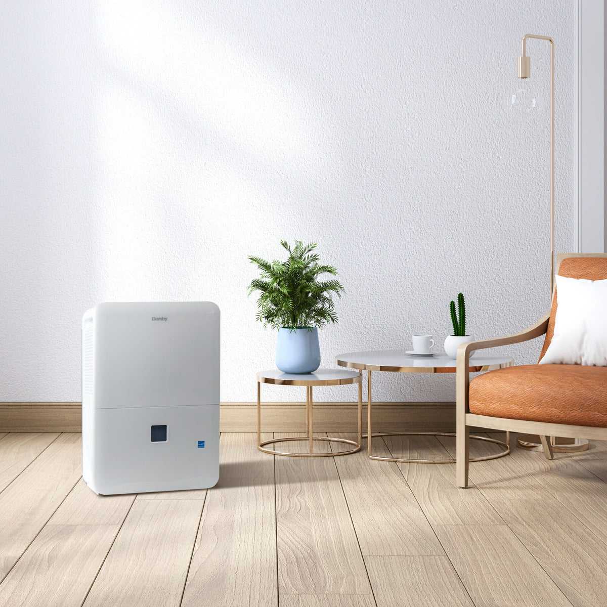 Danby - 50 Pint White Dehumidifier with Pump - DDR050BJP2WDB