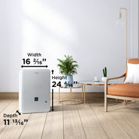 Danby - 50 Pint White Dehumidifier with Pump - DDR050BJP2WDB