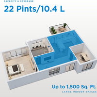 Danby - 50 Pint White Dehumidifier with Pump & Wi-Fi - DDR050BSPWDB