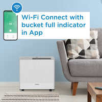 Danby - 50 Pint White Dehumidifier with Pump & Wi-Fi - DDR050BSPWDB