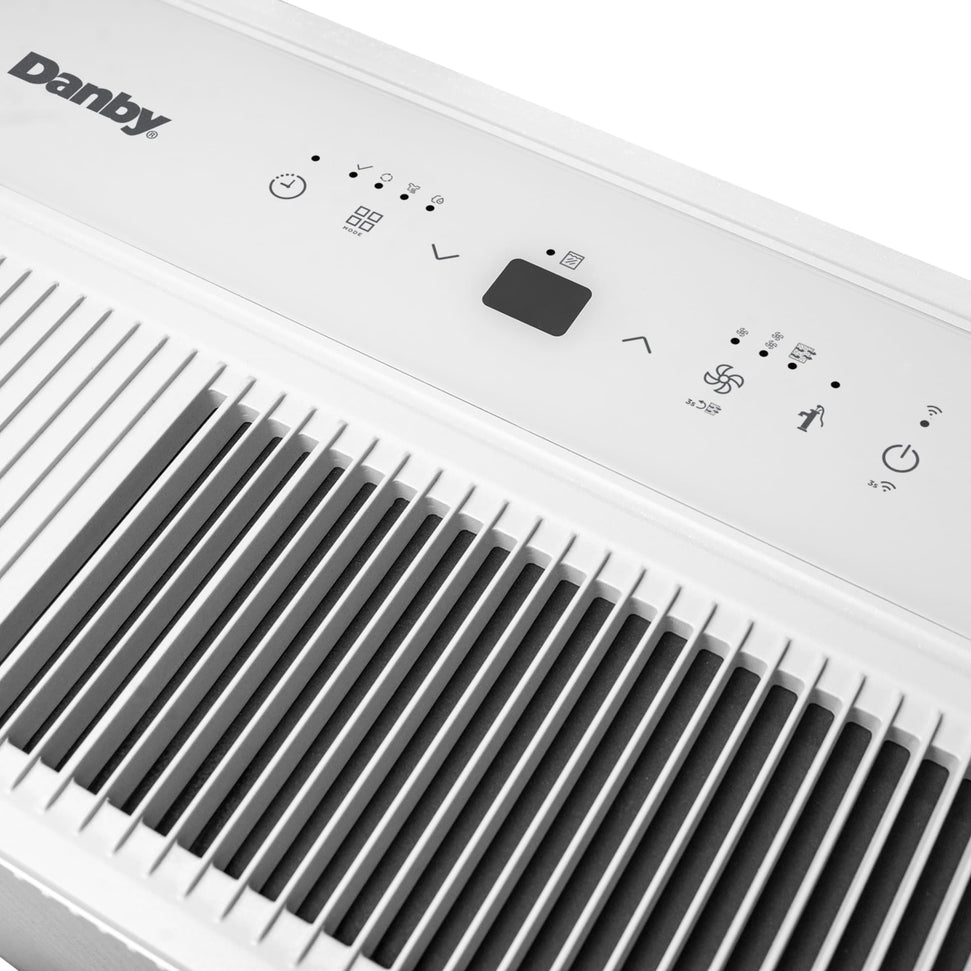 Danby - 50 Pint White Dehumidifier with Pump & Wi-Fi - DDR050BSPWDB