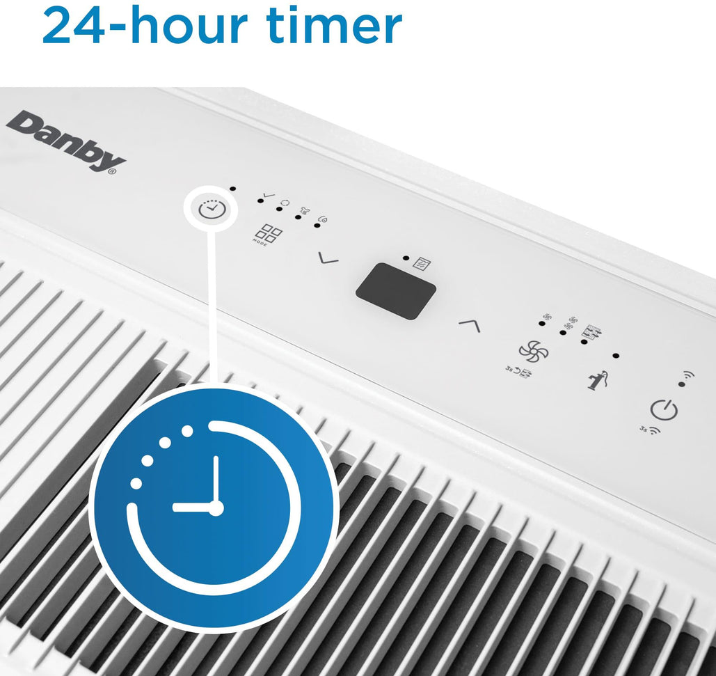 Danby - 50 Pint White Dehumidifier with Pump & Wi-Fi - DDR050BSPWDB