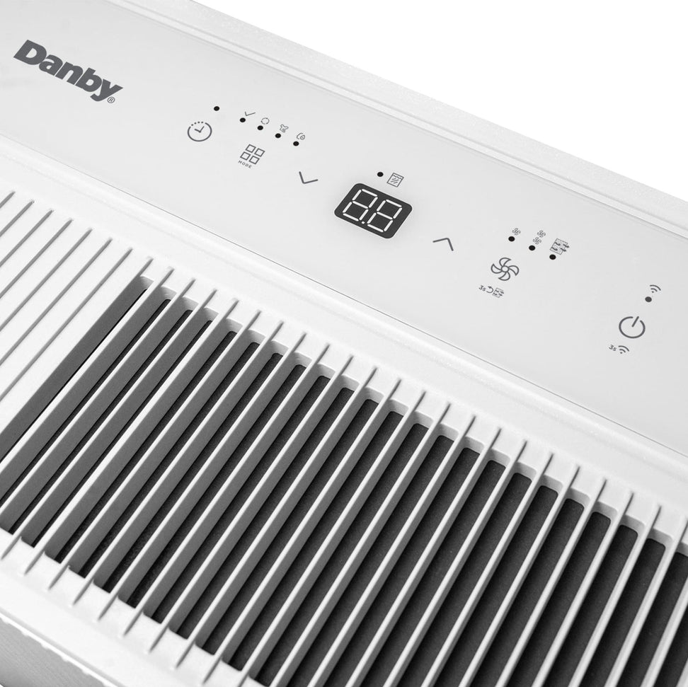 Danby - 50 Pint White Dehumidifier with Wi-Fi - DDR050BSWDB
