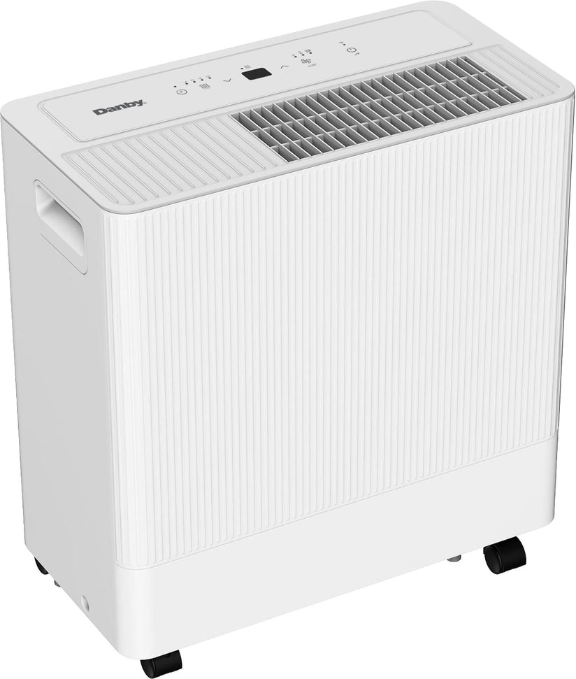 Danby - 50 Pint White Dehumidifier with Wi-Fi - DDR050BSWDB