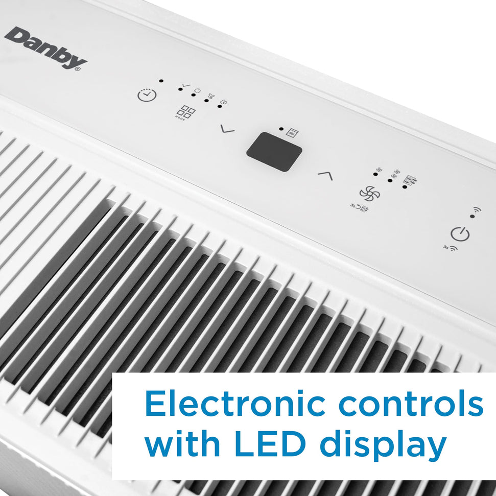 Danby - 50 Pint White Dehumidifier with Wi-Fi - DDR050BSWDB
