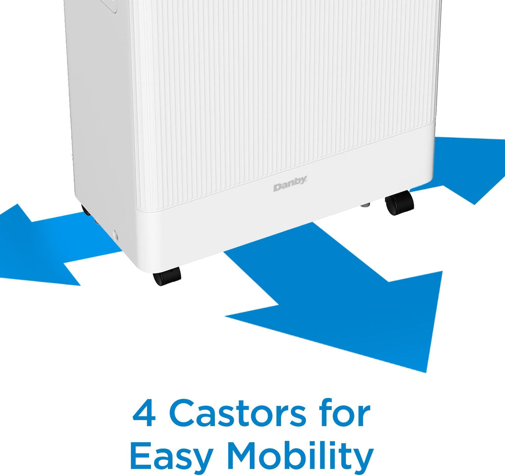Danby - 50 Pint White Dehumidifier with Wi-Fi - DDR050BSWDB