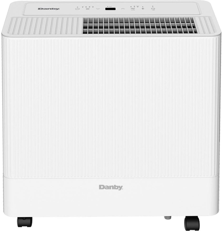 Danby - 50 Pint White Dehumidifier with Wi-Fi - DDR050BSWDB