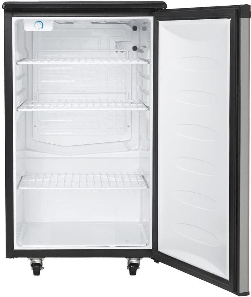 Danby - 5.4 cu.ft. Stainless Steel & Black Single-Tap Keg Cooler - DKC054A1BSLDB