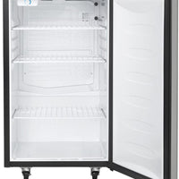 Danby - 5.4 cu.ft. Stainless Steel & Black Single-Tap Keg Cooler - DKC054A1BSLDB