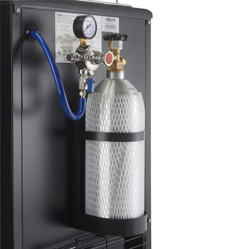 Danby - 5.4 cu.ft. Stainless Steel & Black Single-Tap Keg Cooler - DKC054A1BSLDB