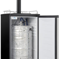Danby - 5.4 cu.ft. Stainless Steel Dual-Tap Keg Cooler - DKC054A1BSL2DB