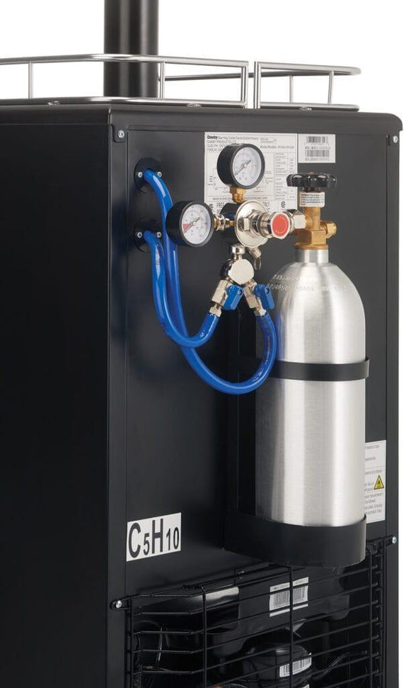 Danby - 5.4 cu.ft. Stainless Steel Dual-Tap Keg Cooler - DKC054A1BSL2DB