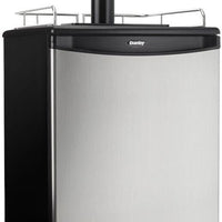 Danby - 5.4 cu.ft. Stainless Steel Dual-Tap Keg Cooler - DKC054A1BSL2DB