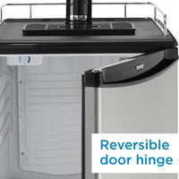 Danby - 5.4 cu.ft. Stainless Steel Dual-Tap Keg Cooler - DKC054A1BSL2DB