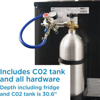 Danby - 5.4 cu.ft. Stainless Steel Single-Tap Keg Cooler - DKC054A9SLDB