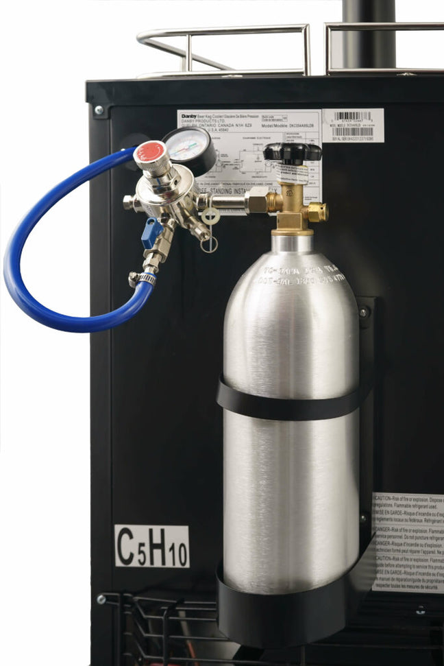 Danby - 5.4 cu.ft. Stainless Steel Single-Tap Keg Cooler - DKC054A9SLDB