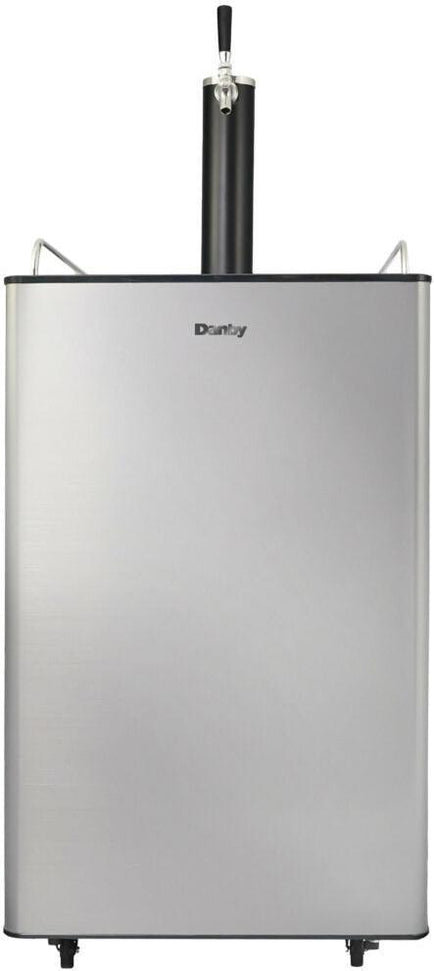 Danby - 5.4 cu.ft. Stainless Steel Single-Tap Keg Cooler - DKC054A9SLDB