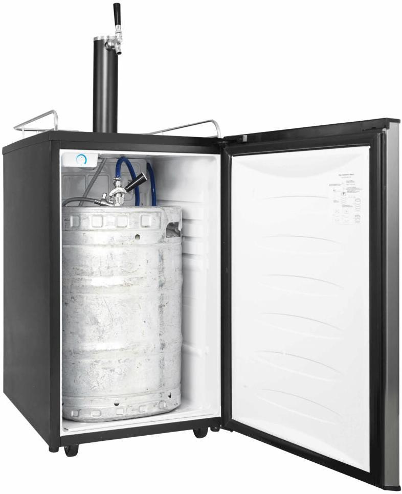Danby - 5.4 cu.ft. Stainless Steel Single-Tap Keg Cooler - DKC054A9SLDB