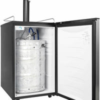 Danby - 5.4 cu.ft. Stainless Steel Single-Tap Keg Cooler - DKC054A9SLDB