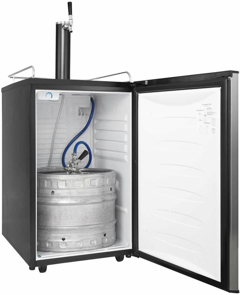 Danby - 5.4 cu.ft. Stainless Steel Single-Tap Keg Cooler - DKC054A9SLDB