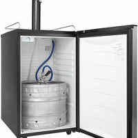 Danby - 5.4 cu.ft. Stainless Steel Single-Tap Keg Cooler - DKC054A9SLDB