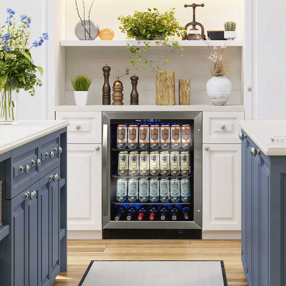 Danby - 5.7 cu.ft. Built-In Beverage Center In Stainless Steel - DBC057A1BSS