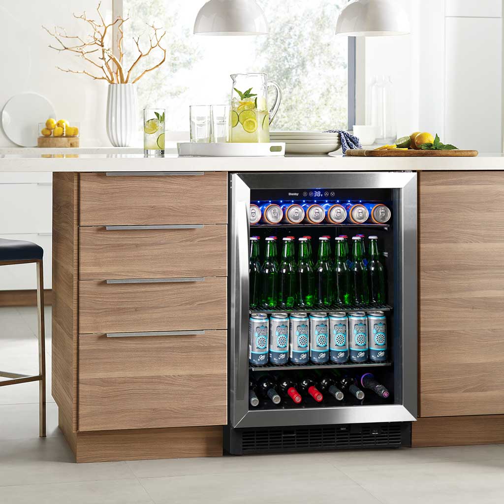 Danby - 5.7 cu.ft. Built-In Beverage Center In Stainless Steel - DBC057A1BSS