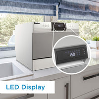 Danby - 6 Place Setting Countertop Dishwasher In Silver - DDW631SDB