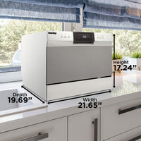 Danby - 6 Place Setting Countertop Dishwasher In Silver - DDW631SDB