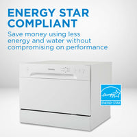 Danby - 6 Place Setting Countertop Dishwasher, White - DDW621WDB