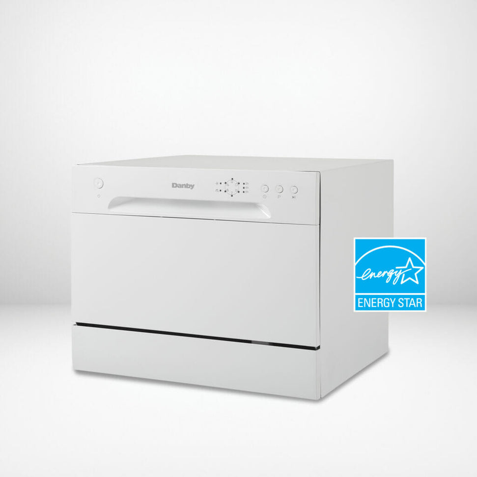 Danby - 6 Place Setting Countertop Dishwasher, White - DDW621WDB