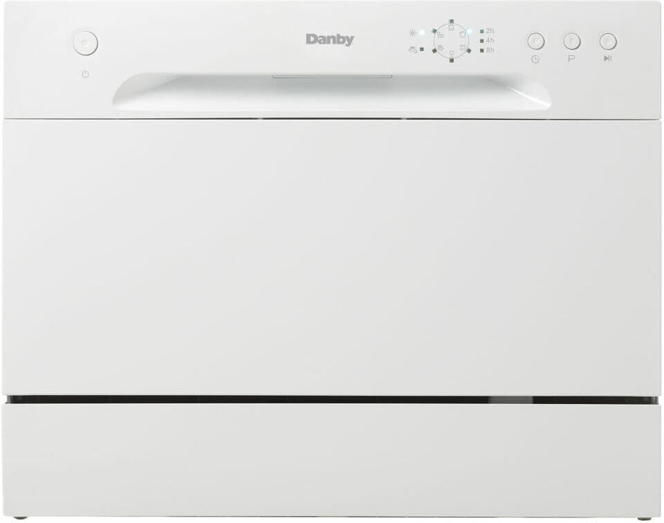 Danby - 6 Place Setting Countertop Dishwasher, White - DDW621WDB