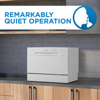 Danby - 6 Place Setting Countertop Dishwasher, White - DDW621WDB