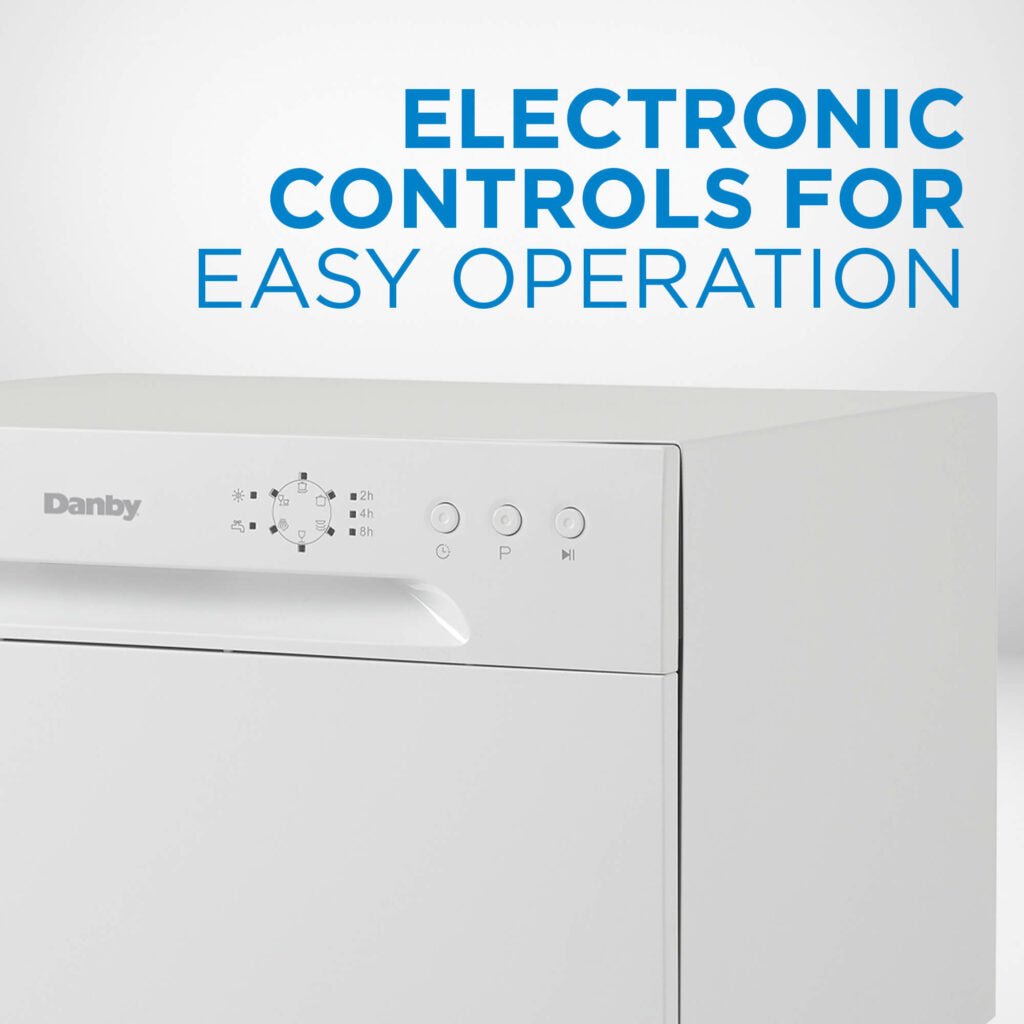 Danby - 6 Place Setting Countertop Dishwasher, White - DDW621WDB