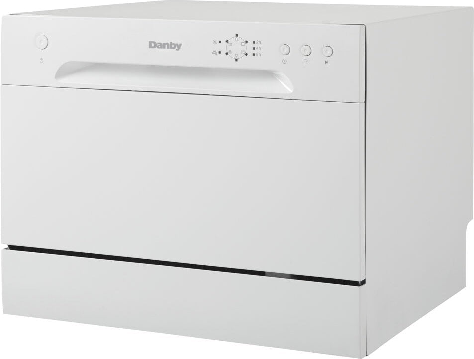 Danby - 6 Place Setting Countertop Dishwasher, White - DDW621WDB