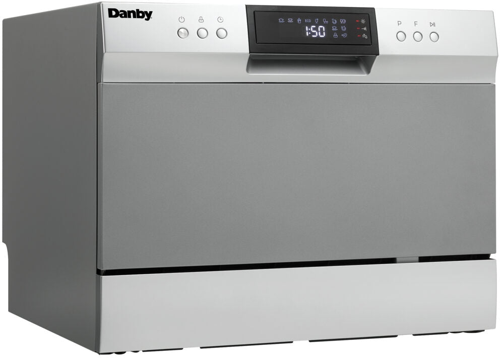 Danby - 6 Place Setting Countertop Dishwasher In Silver - DDW631SDB