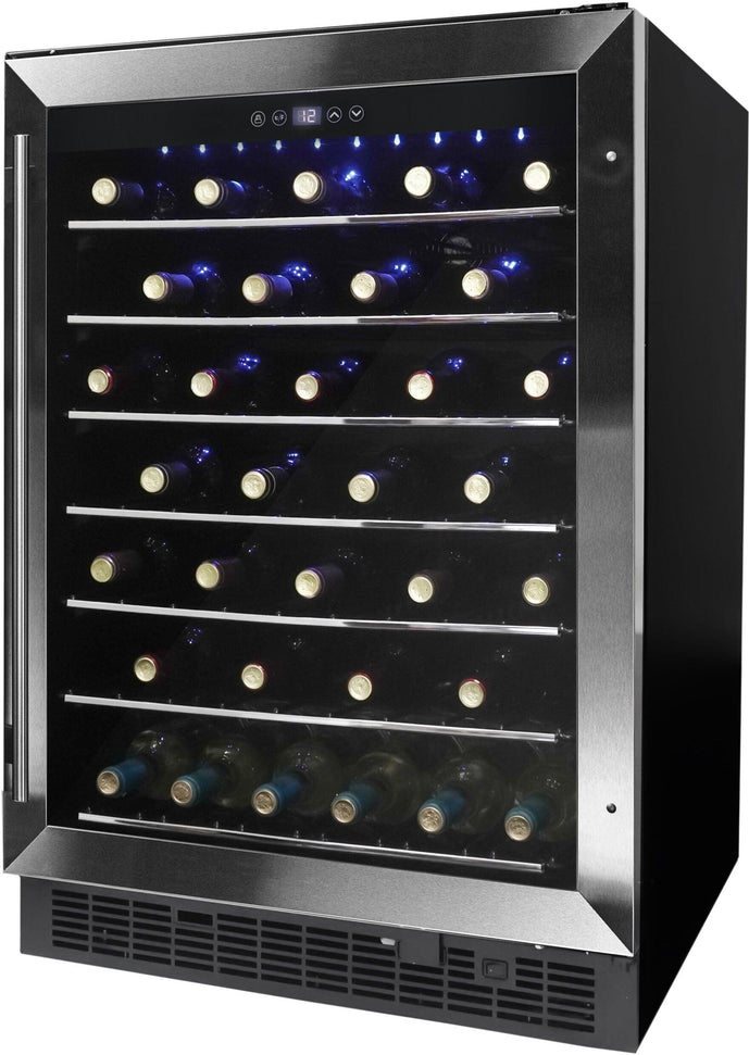 Danby - 60 Bottle Built-In Wine Cooler In Stainless Steel - DWC057A1BSS