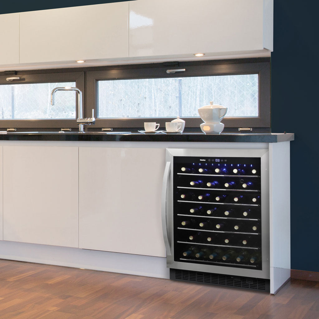 Danby - 60 Bottle Built-In Wine Cooler In Stainless Steel - DWC057A1BSS