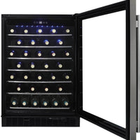 Danby - 60 Bottle Built-In Wine Cooler In Stainless Steel - DWC057A1BSS
