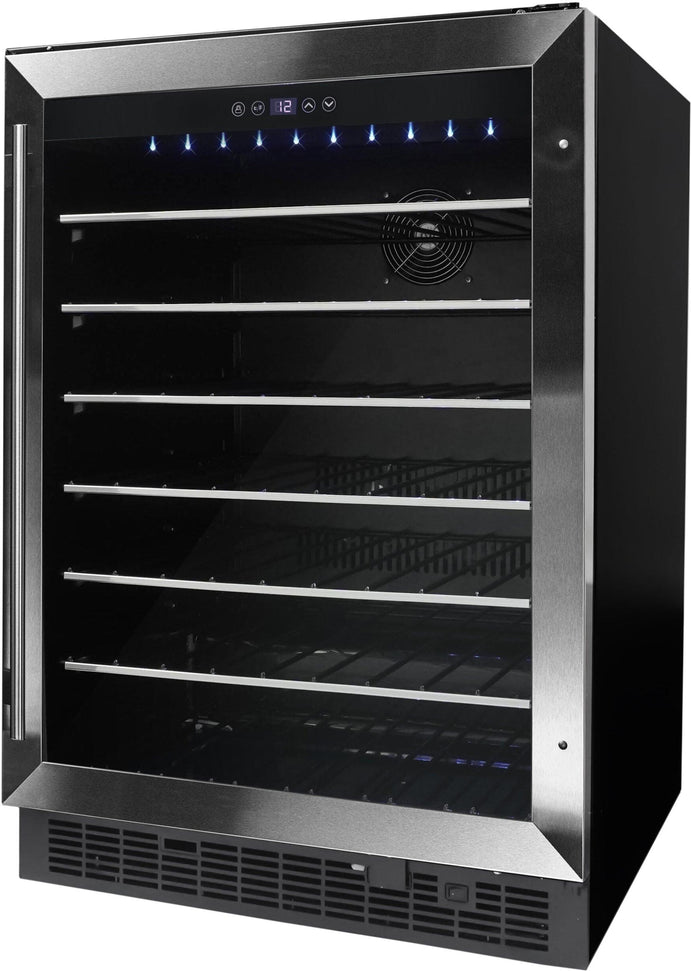 Danby - 60 Bottle Built-In Wine Cooler In Stainless Steel - DWC057A1BSS