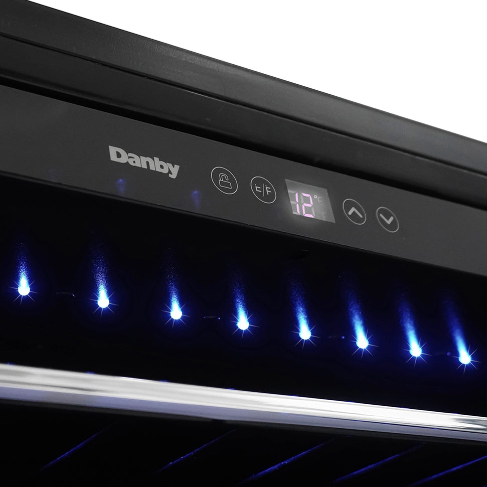 Danby - 60 Bottle Built-In Wine Cooler In Stainless Steel - DWC057A1BSS