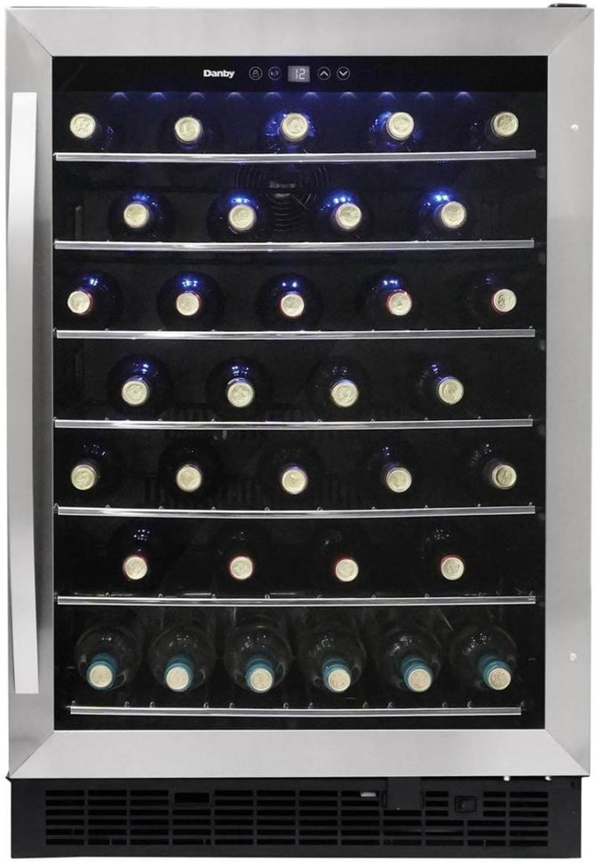 Danby - 60 Bottle Built-In Wine Cooler In Stainless Steel - DWC057A1BSS
