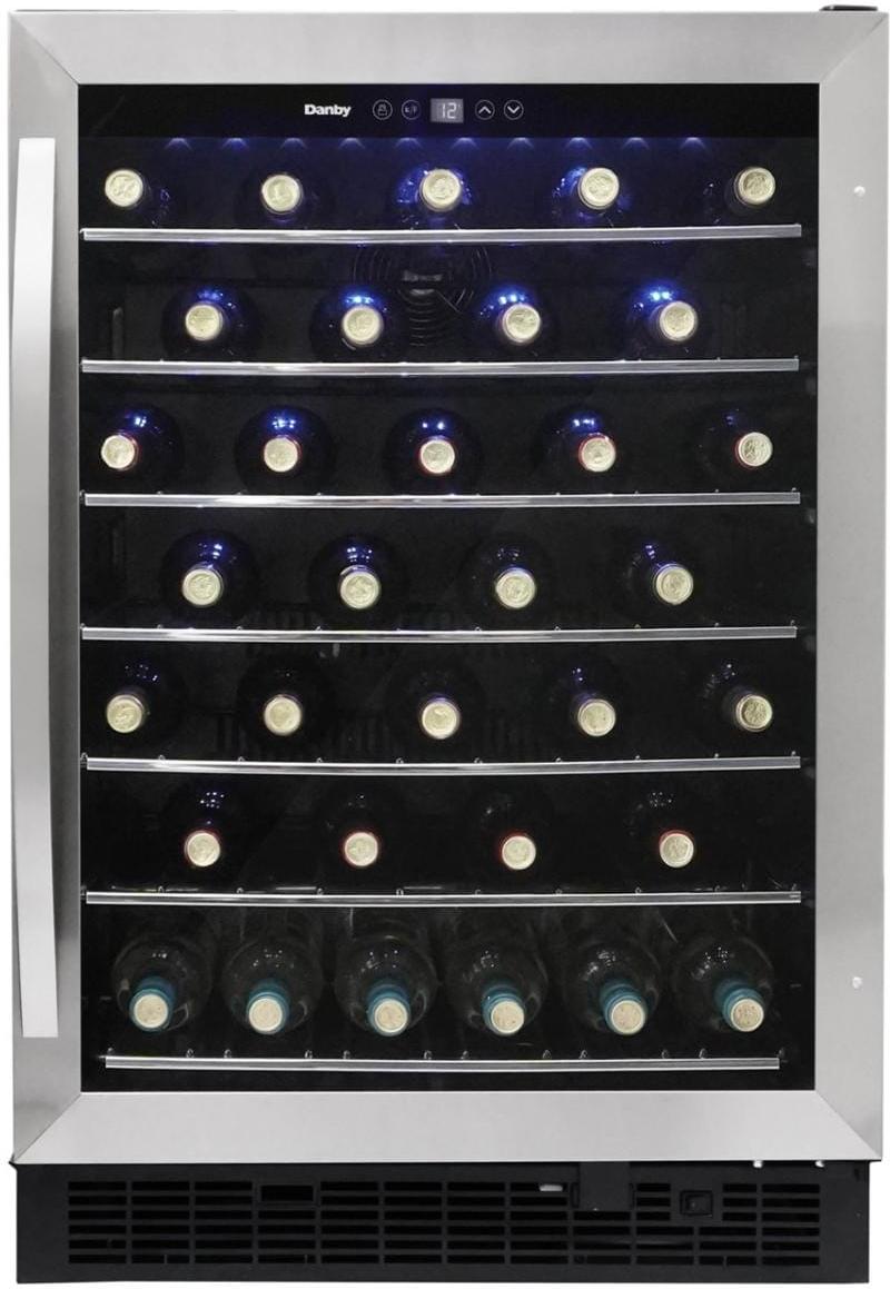Danby - 60 Bottle Built-In Wine Cooler In Stainless Steel - DWC057A1BSS