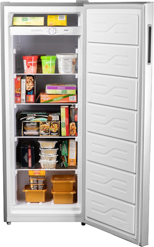 Danby - 6.8 cu. ft. Convertible Upright Freezer in Stainless Steel Look - DUFM068A1SCDB