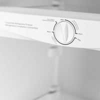 Danby - 6.8 cu. ft. Convertible Upright Freezer in Stainless Steel Look - DUFM068A1SCDB