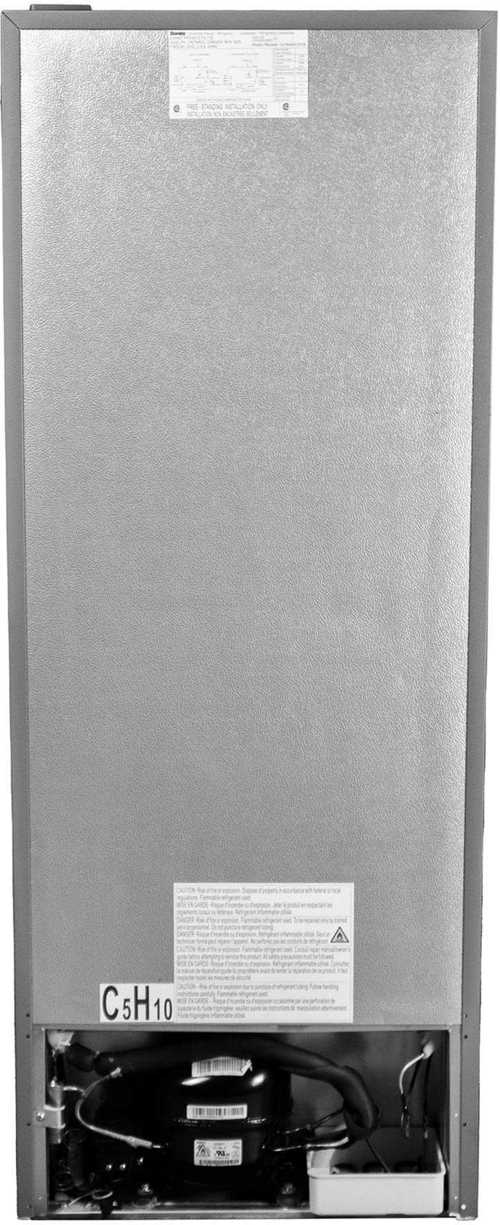 Danby - 6.8 cu. ft. Convertible Upright Freezer in Stainless Steel Look - DUFM068A1SCDB