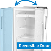 Danby - 6.8 cu. ft. Convertible Upright Freezer in Stainless Steel Look - DUFM068A1SCDB