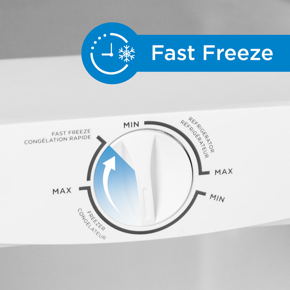 Danby - 6.8 cu. ft. Convertible Upright Freezer in Stainless Steel Look - DUFM068A1SCDB