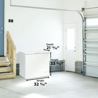 Danby - 7 cu. ft. Square Model Chest Freezer In White - DCF070A6WM