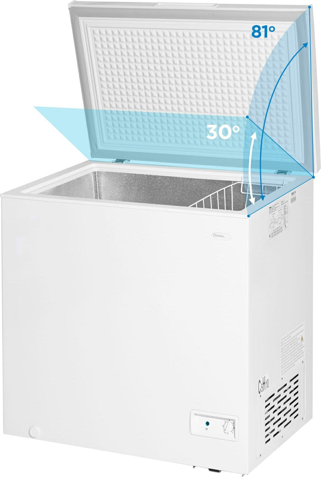 Danby - 7 cu. ft. Square Model Chest Freezer In White - DCF070A6WM